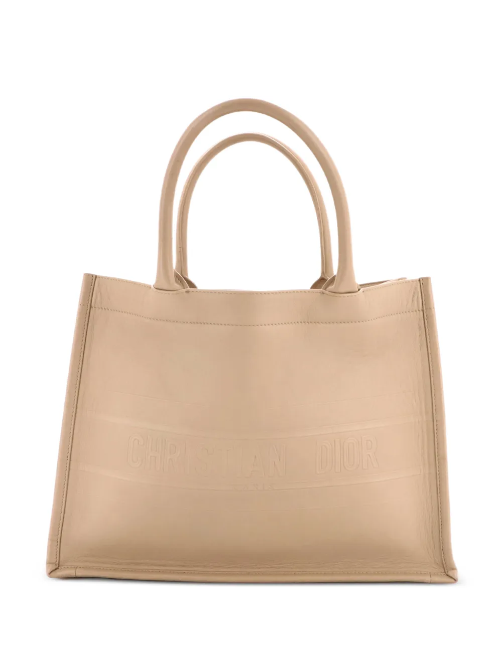 Christian Dior Pre-Owned Mittelgroße Book Tote Bag mit Prägung - Nude