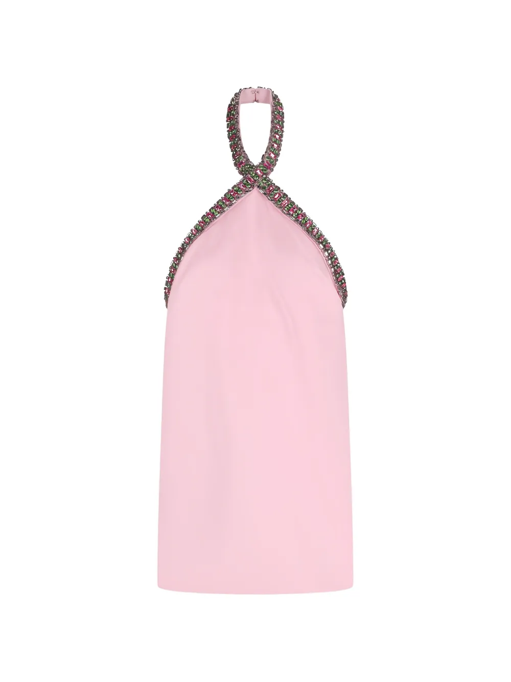 Retrofete Sabry crystal-embellished halterneck dress - Rosa