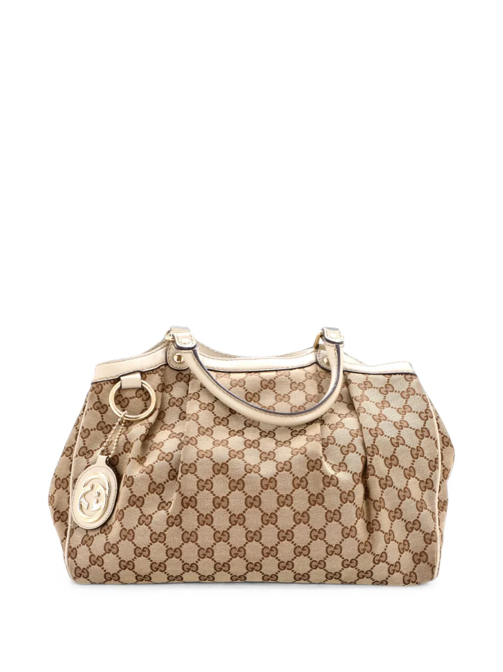 Gucci Pre-Owned Sukey GG Canvas with Leather Medium tote bag - Marrone