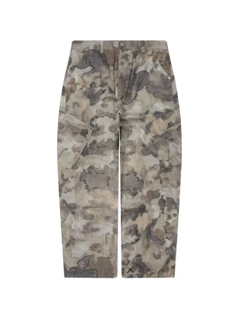 Represent camouflage-print cargo pants