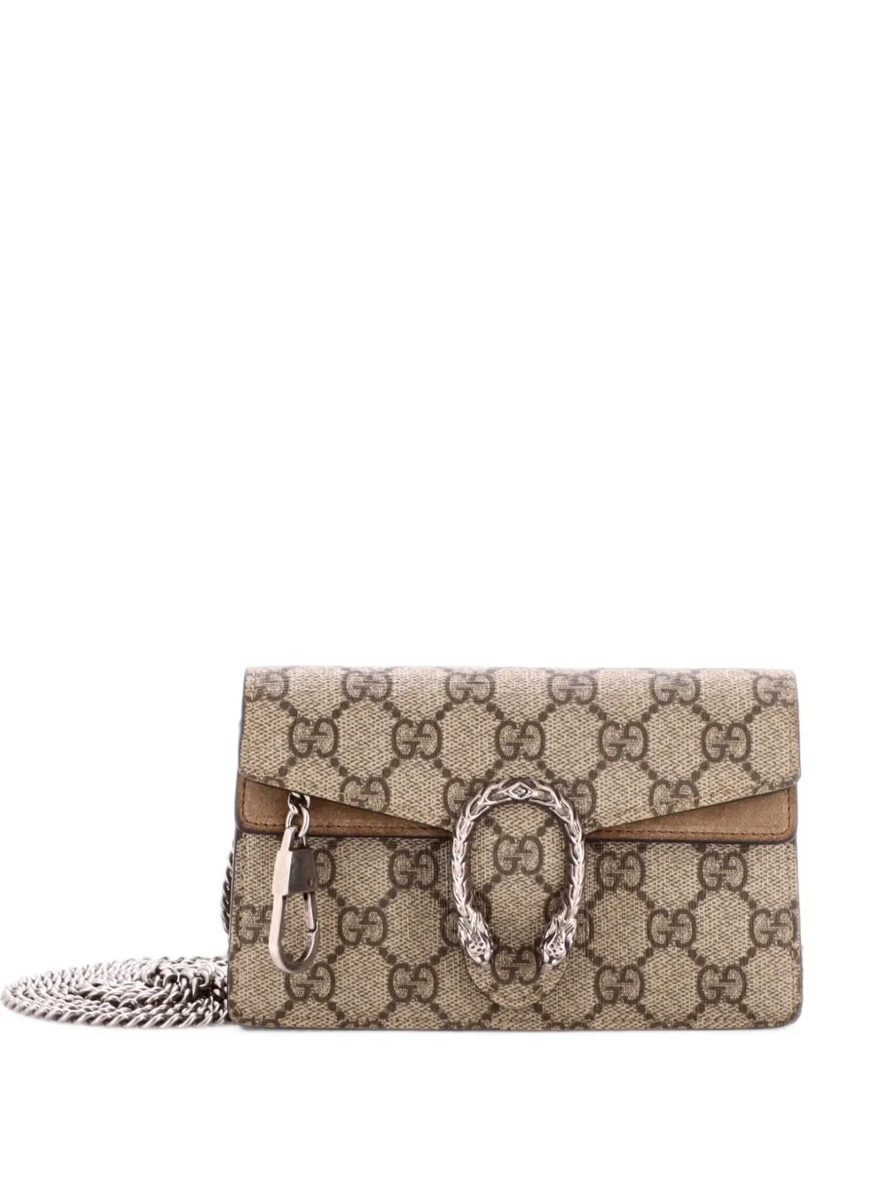Gucci Pre-Owned Dionysus Bag GG Coated Canvas Super Mini crossbody bag - Marrone