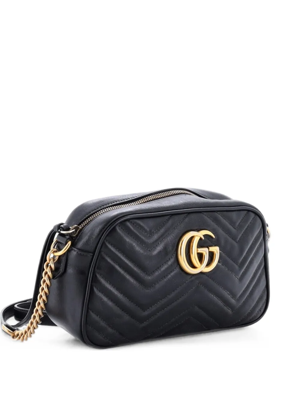 Gucci Pre-Owned GG Marmont Shoulder Bag Matelasse Leather Small crossbody bag - Nero