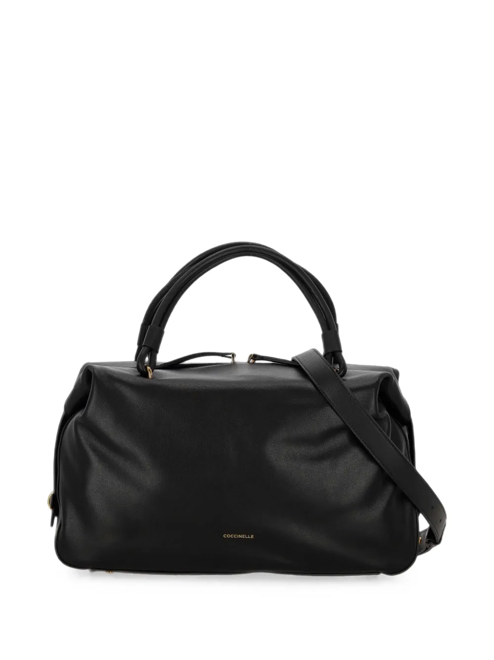 Coccinelle Medium Lizzie leren shopper Zwart