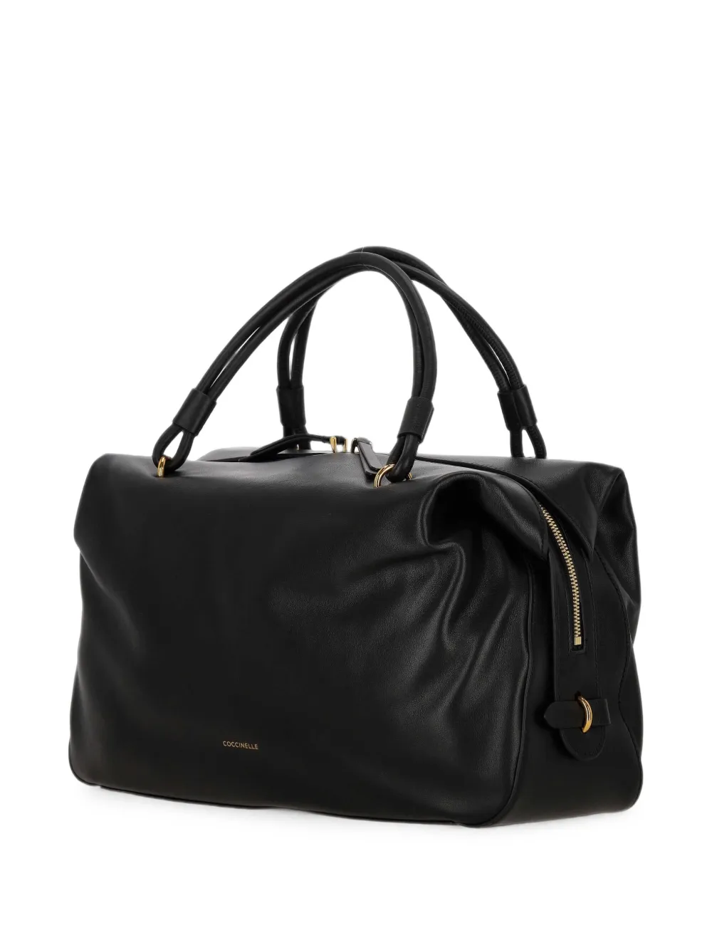 Coccinelle Medium Lizzie Leather Tote Bag In Black