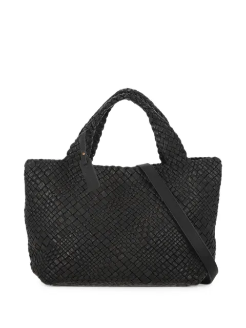 VISONA` Esmeralda woven-design shoulder-strap tote bag