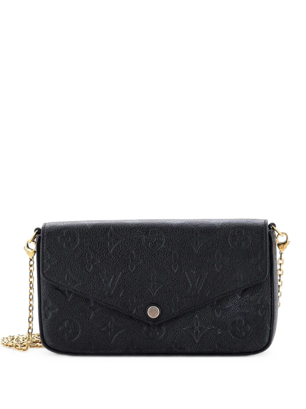 Louis Vuitton Pre-Owned Borsa a tracolla Felicie Pochette in pelle Empreinte con monogramma - Nero