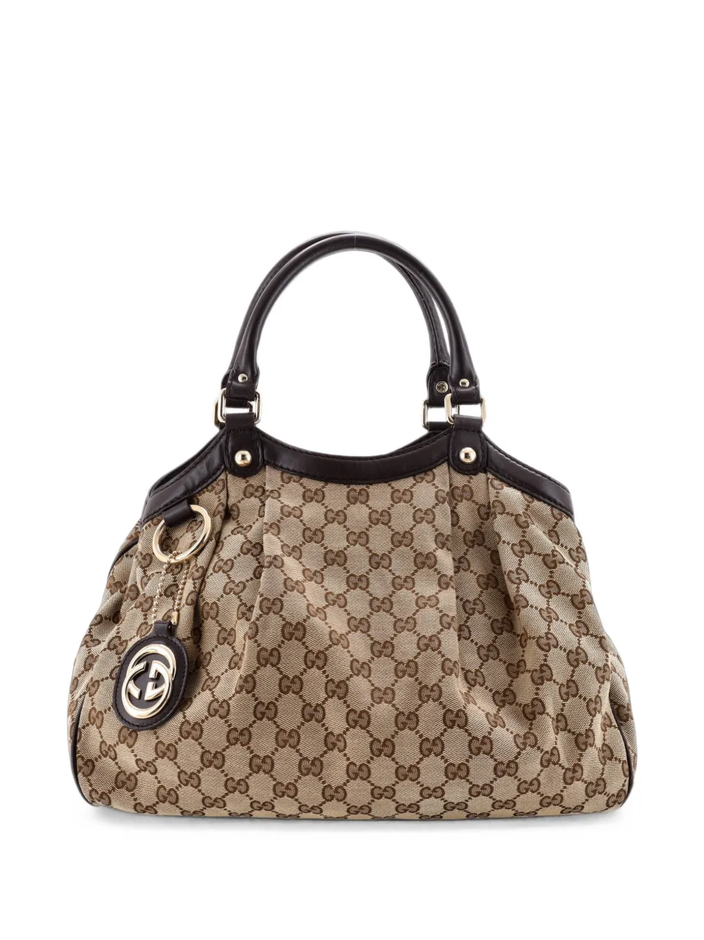 Gucci Pre-Owned Sukey GG Canvas with Leather Medium tote bag - Marrone