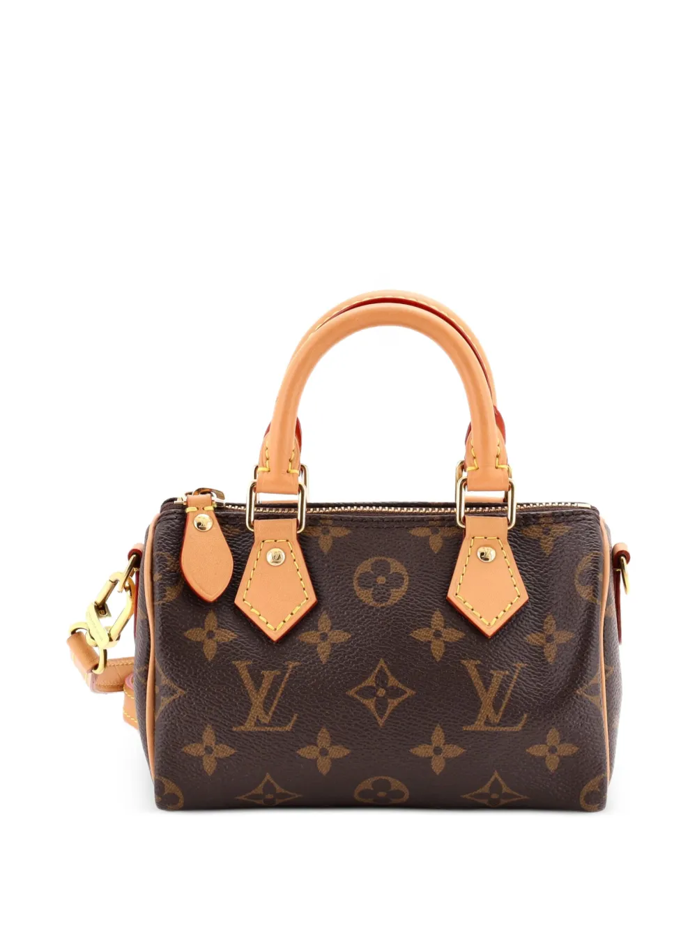 Louis Vuitton Pre-Owned Speedy Bandouliere NM Bag Monogram Canvas Nano Umhängetasche - Braun