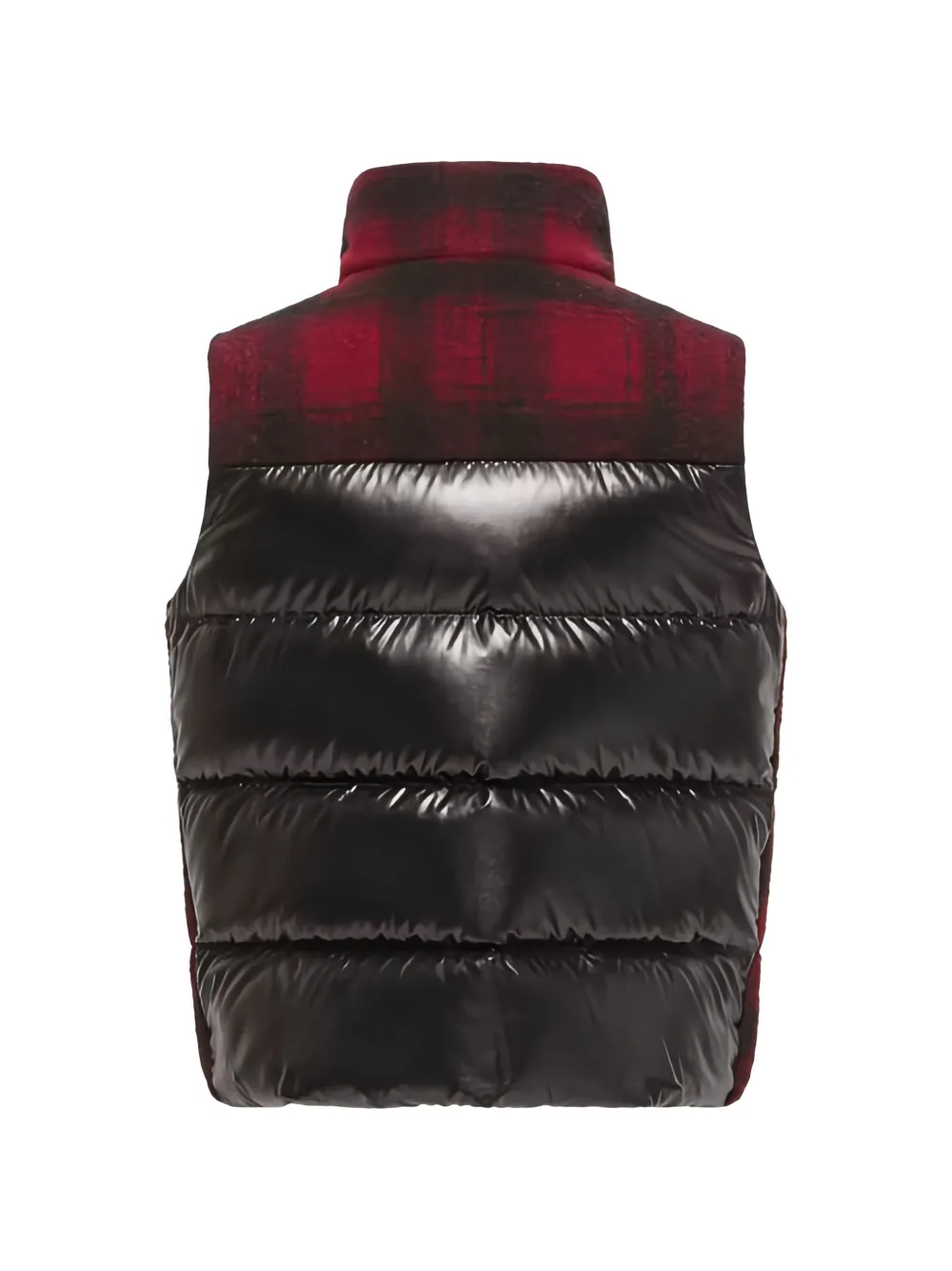 Moncler Enfant Geruite bodywarmer Rood