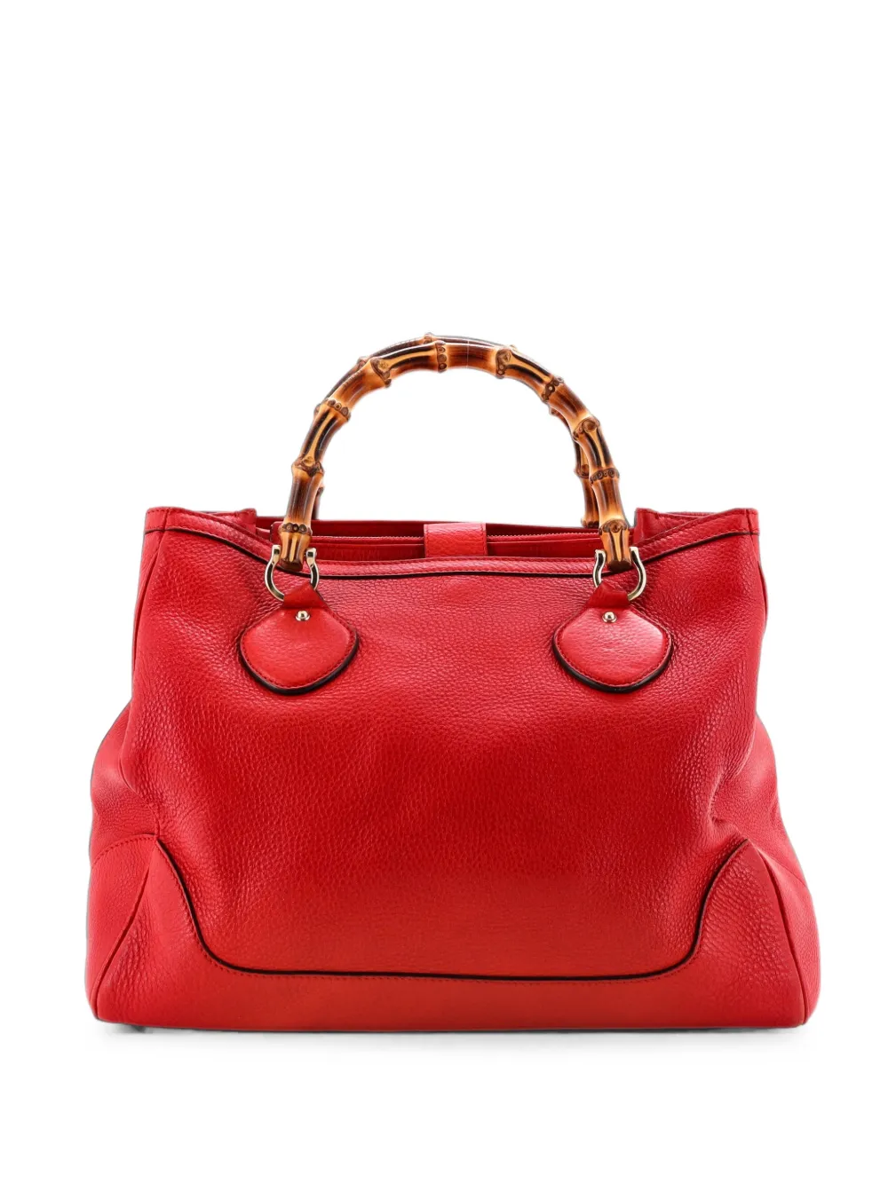 Gucci Pre-Owned Vintage Diana Bamboo Top Handle Leather Medium tote bag - Rosso