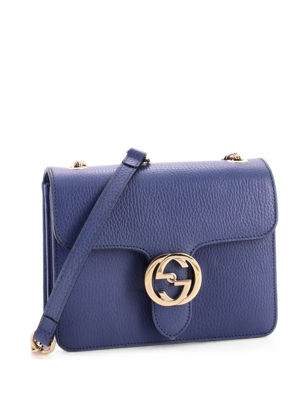 Gucci Pre-Owned インターロッキング レザー スモール ショルダー