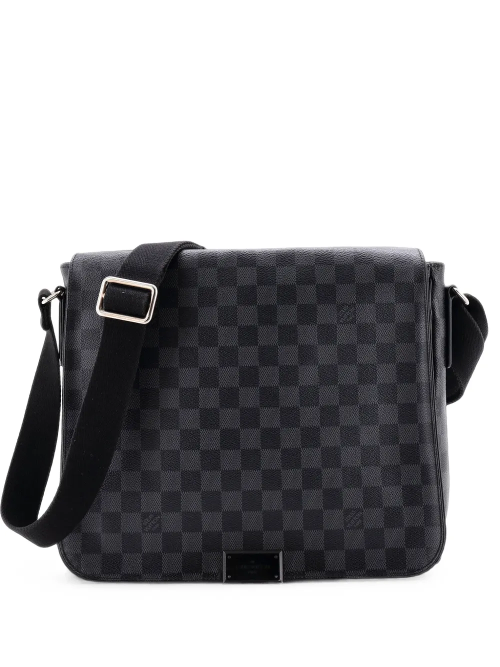 Louis Vuitton Pre-Owned Borsa a tracolla District GM in tela Damier Graphite - Nero