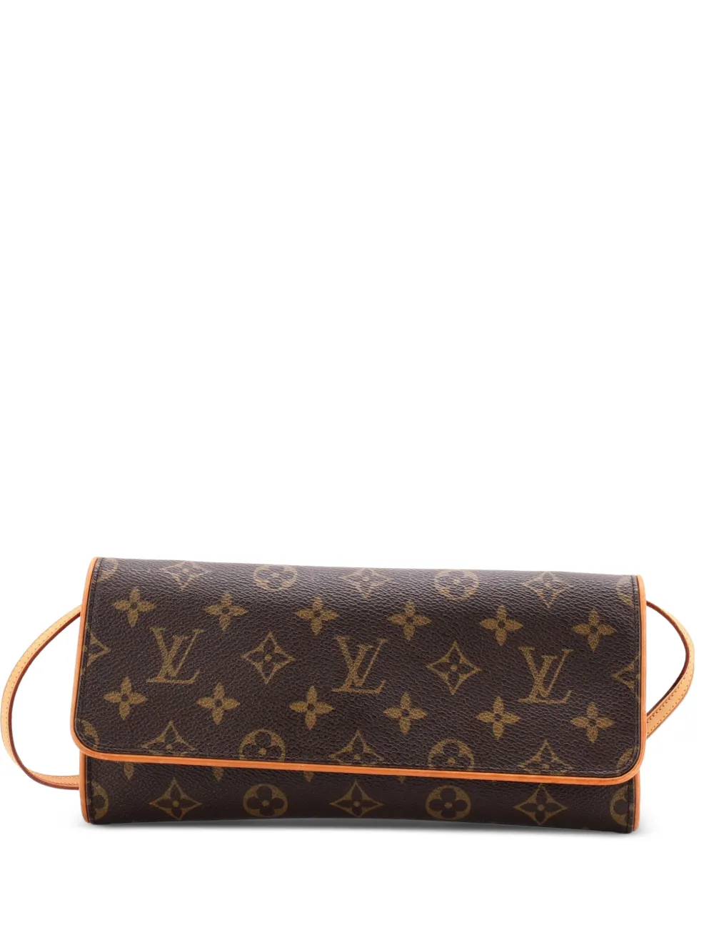 Louis Vuitton Pre-Owned GM Twin Monogram Canvas-Umhängetasche - Braun
