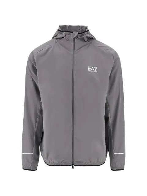Ea7 Emporio Armani Ventus 7 logo-print zip-up jacket