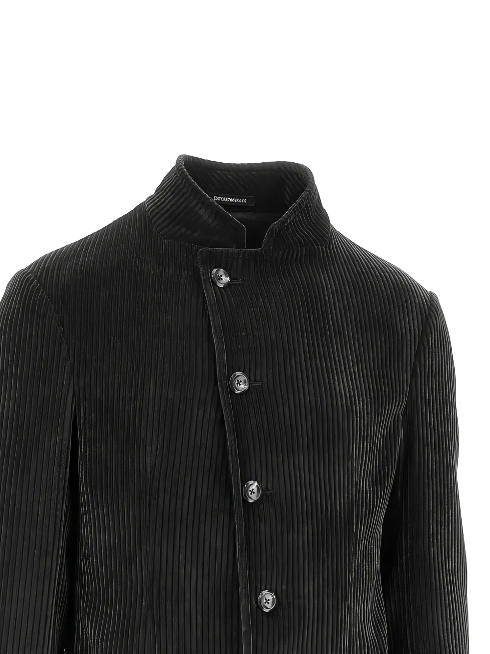 Emporio Armani Jack met ribfluwelen offset-sluiting Zwart