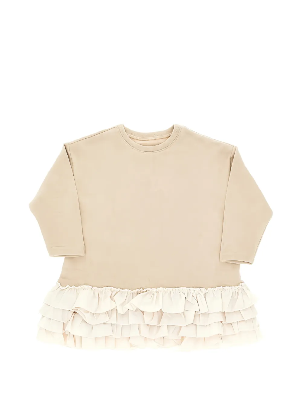 MaDilly ruffled long-sleeve dress | Neutrals | Image 1