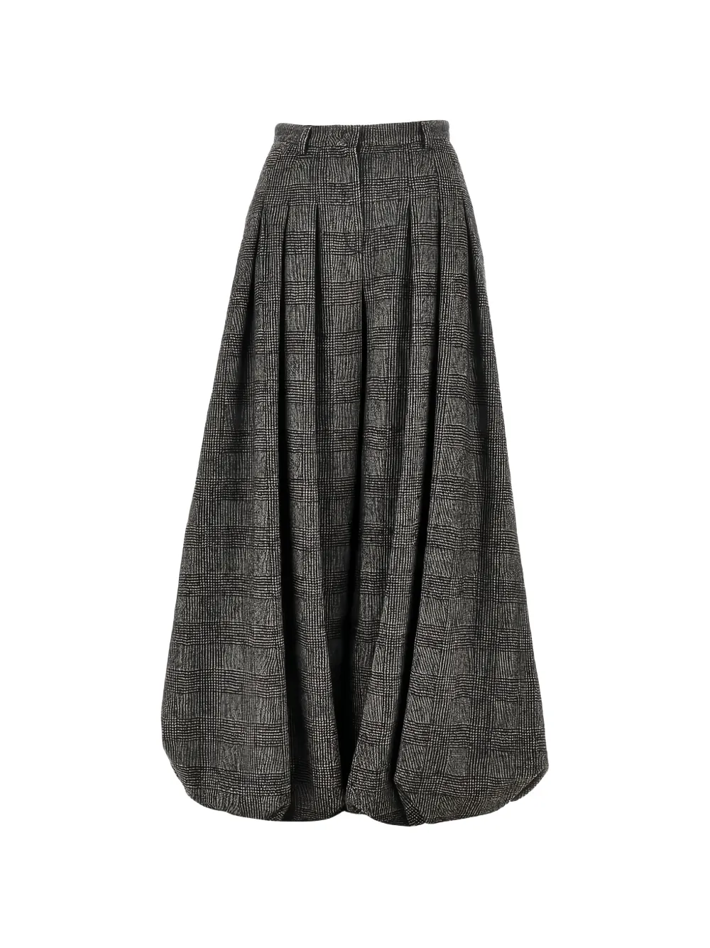 Emporio Armani pantalon plissé à carreaux - Gris Emporio Armani pantalon plissé à carreaux - Gris