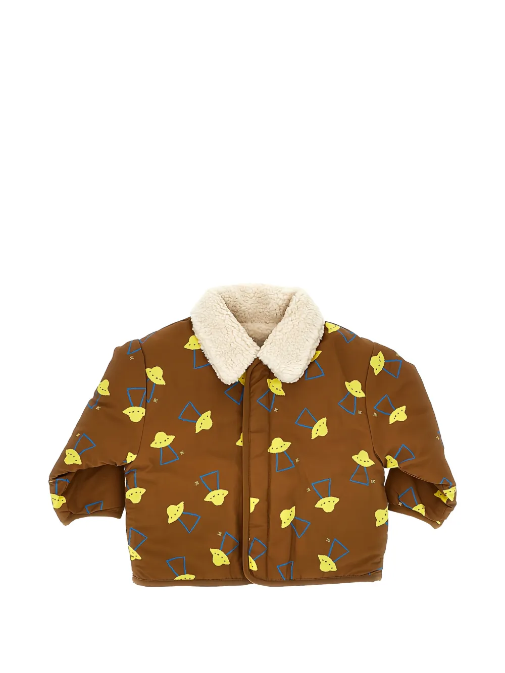 Bobo Choses Pixel Abduction reversible graphic-print jacket Bruin
