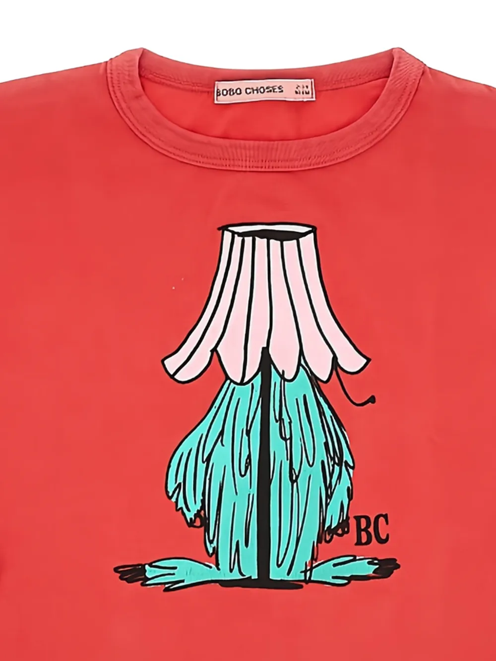 Bobo Choses Hidden Monster T-shirt met lange mouwen Rood
