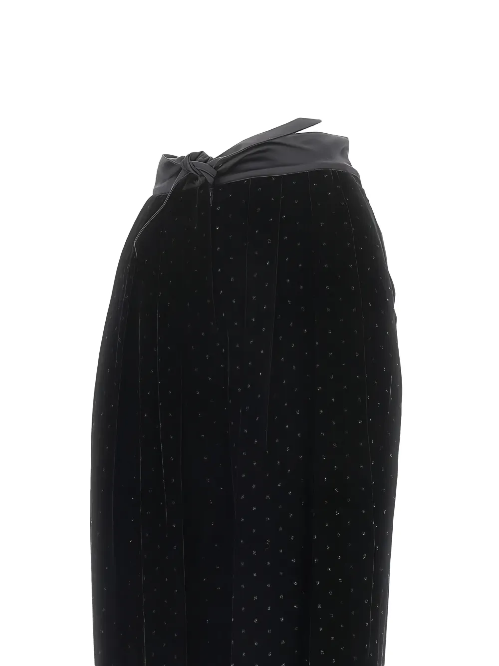Emporio Armani Broek met strik en glitters Zwart