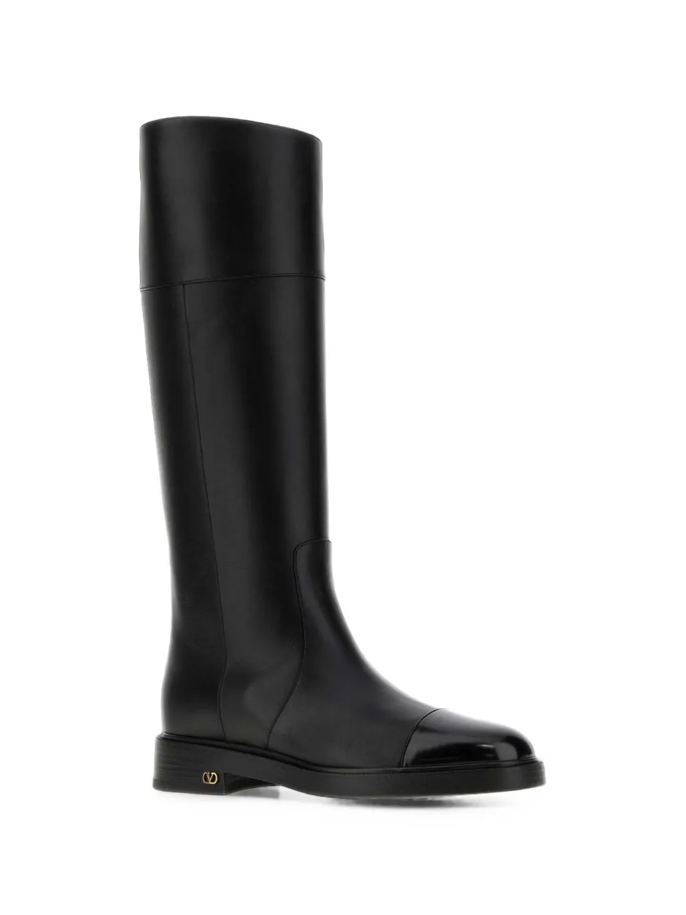 Valentino Garavani Zimmy leather boots Zwart
