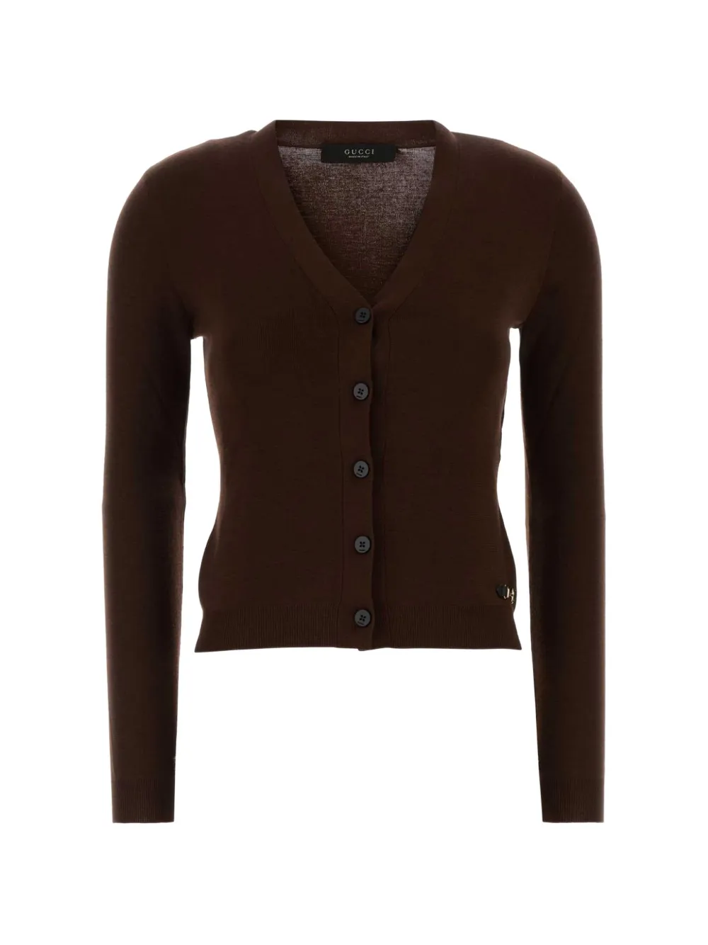Gucci V-neck button-up cardigan - Brown