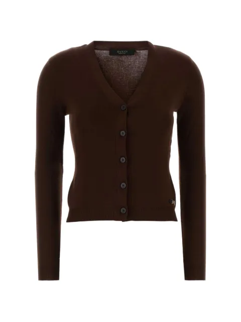 Gucci V-neck button-up cardigan