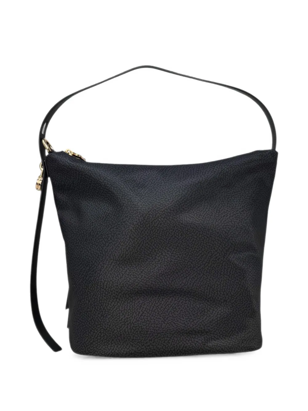 Borbonese Medium Prive schoudertas met O.P.-print Grijs