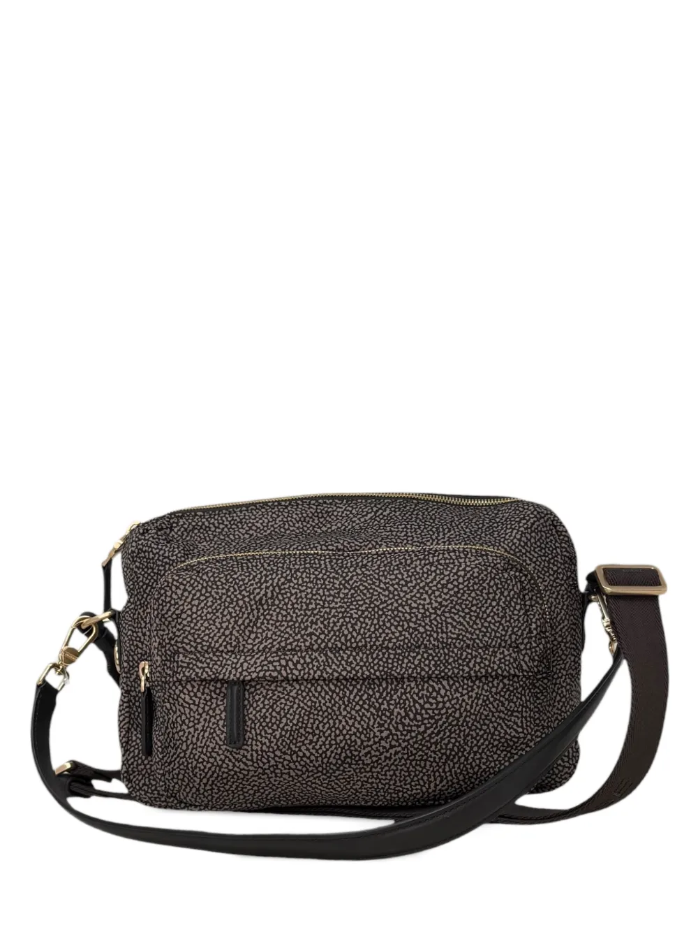 Borbonese medium B-Club shoulder bag - Nero
