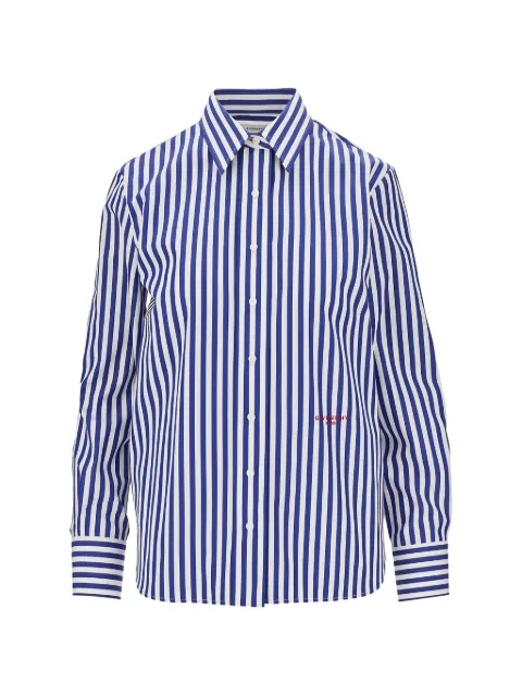Givenchy embroidered-logo striped shirt