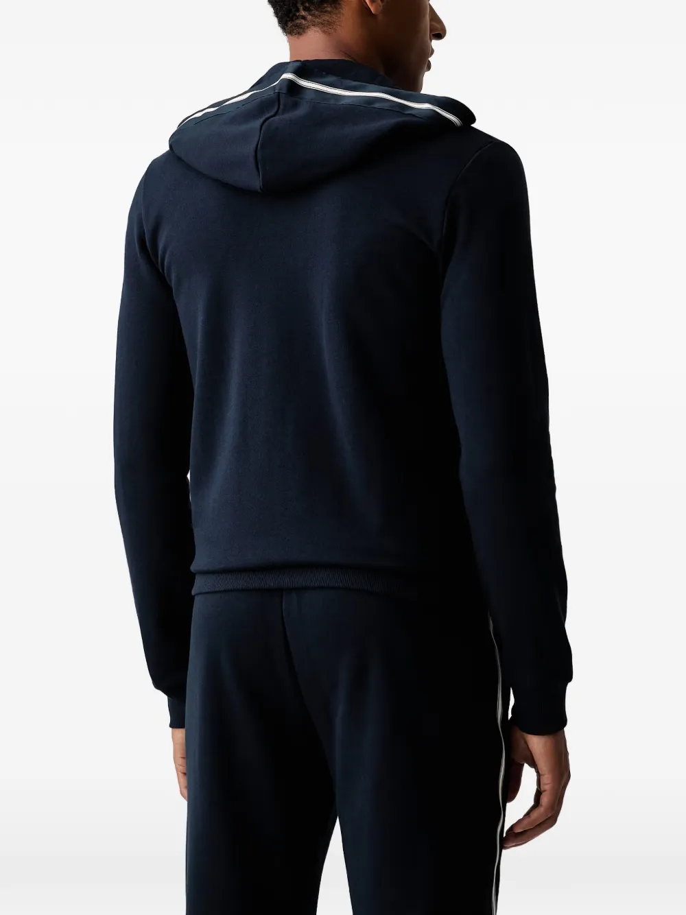 Emporio Armani Hoodie met geborduurd logo Blauw