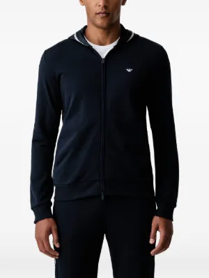 CP COMPANY ジップアップパーカー 濃ネイビー×ネイビー Mサイズ C.P. Company ジップアップ パーカー | ブルー | FARFETCH JP