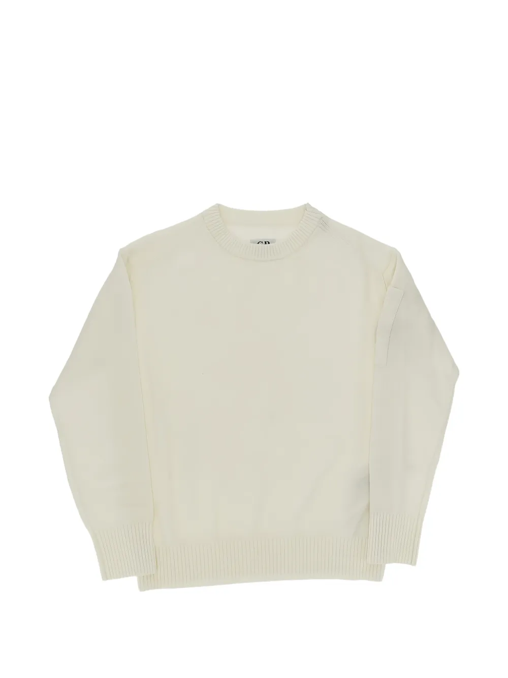 C.P. Company Kids crew-neck knitted sweater Wit