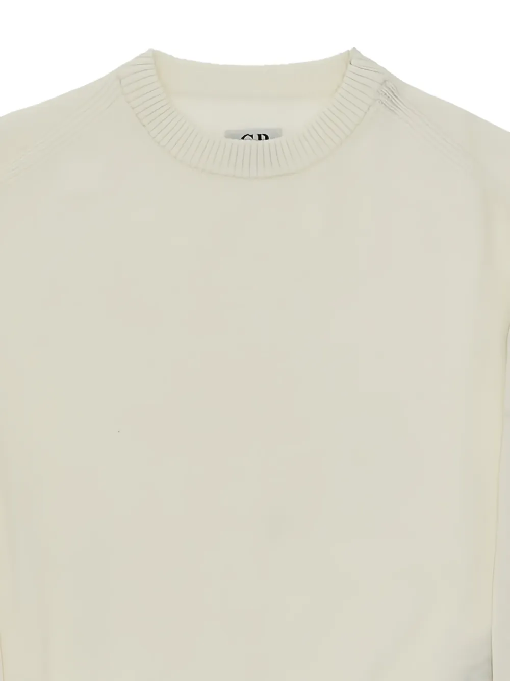 C.P. Company Kids crew-neck knitted sweater Wit