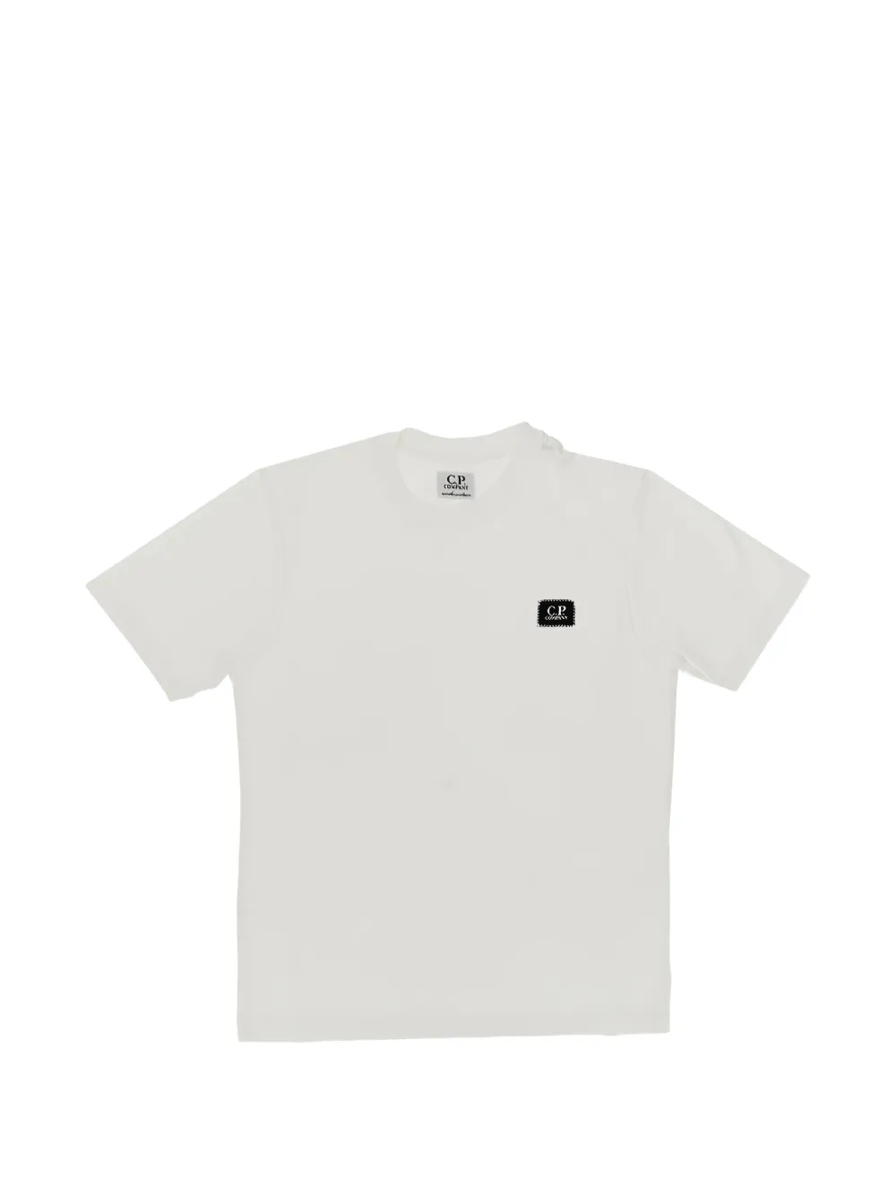 C.P. Company Kids T-shirt met logopatch Wit