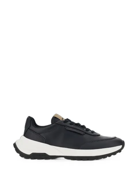 Emporio Armani pebbled leather sneakers