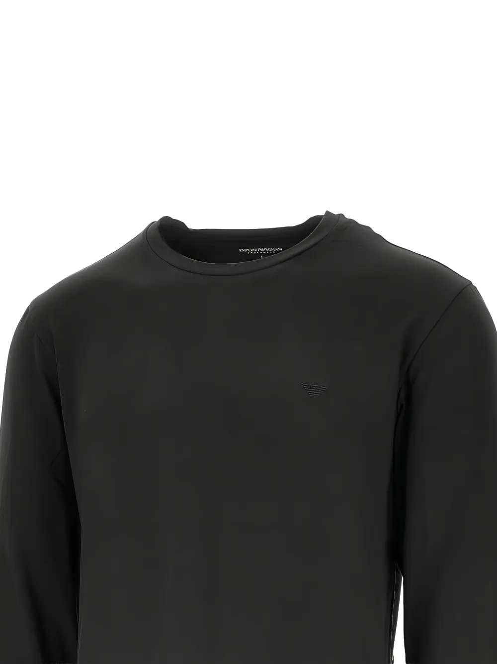 Ea7 Emporio Armani T-shirt met geborduurd logo Zwart