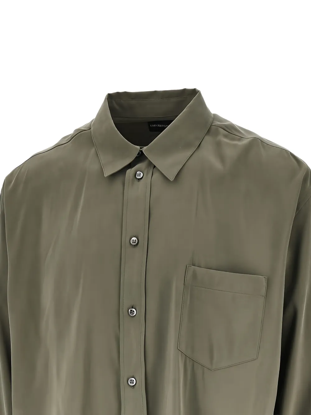 Emporio Armani Overhemd met borstzak Bruin