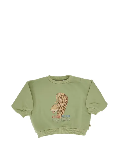 Konges Sløjd sudadera Lou con tigre estampado
