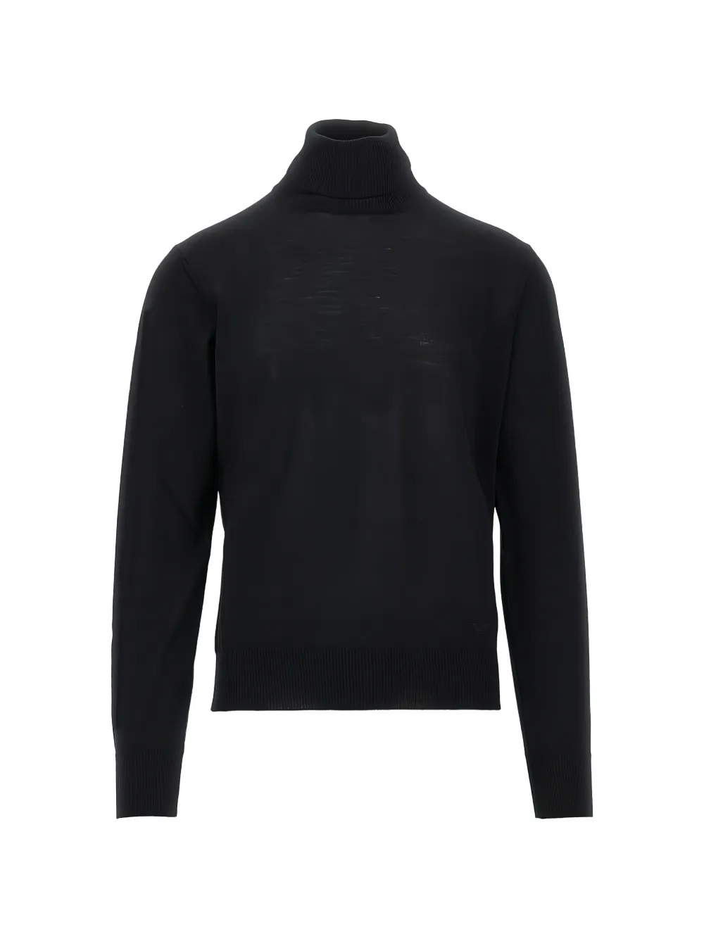 Emporio Armani roll-neck wool sweater - Nero