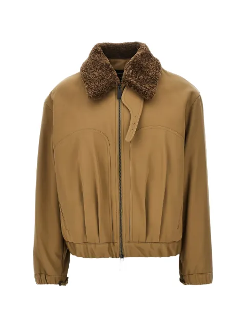 Emporio Armani faux-fur collar blouson jacket