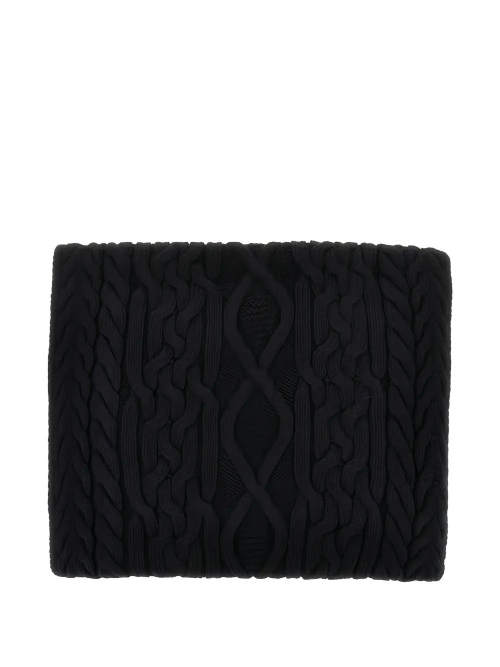 Emporio Armani Kabelgebreide sjaal Zwart