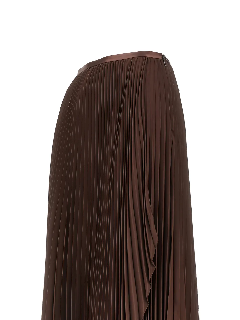 Valentino Garavani pleated silk maxi skirt Bruin
