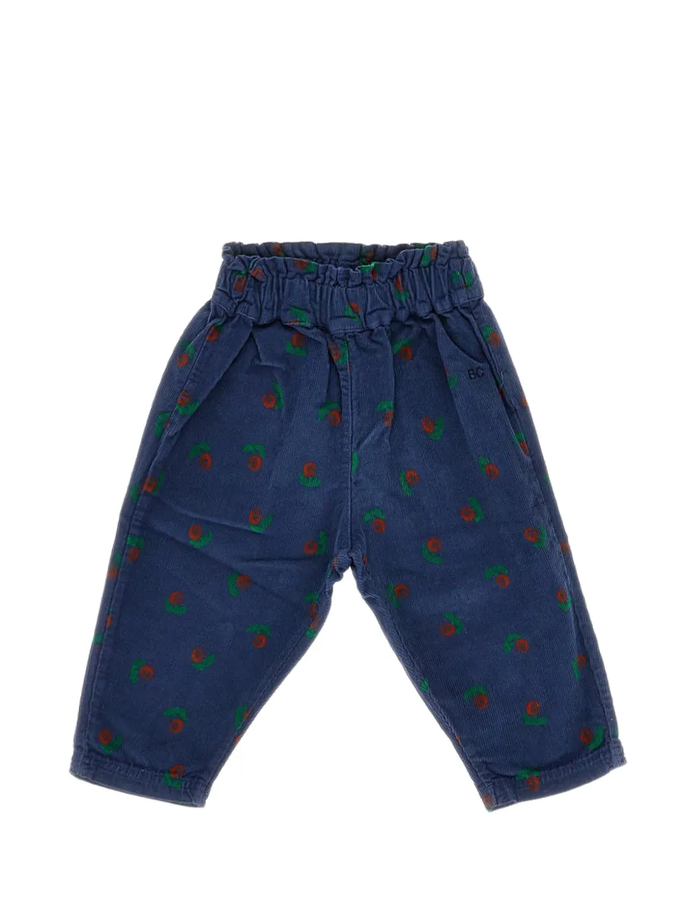 Bobo Choses graphic-print corduroy trousers - Blu