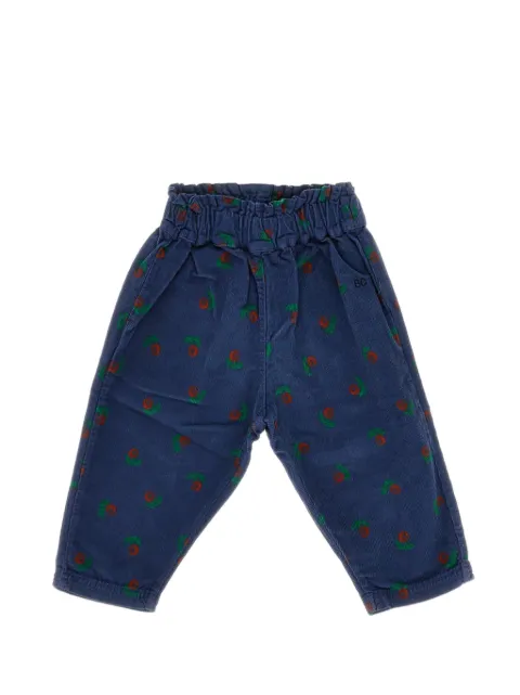 Bobo Choses graphic-print corduroy trousers