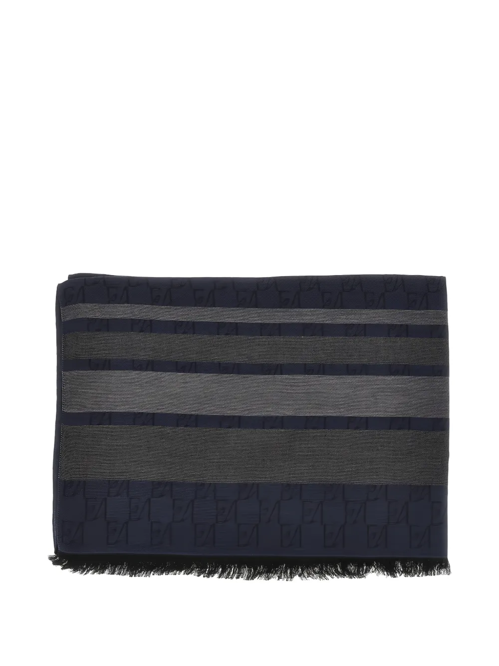 Emporio Armani Sjaal met logo-jacquard Blauw