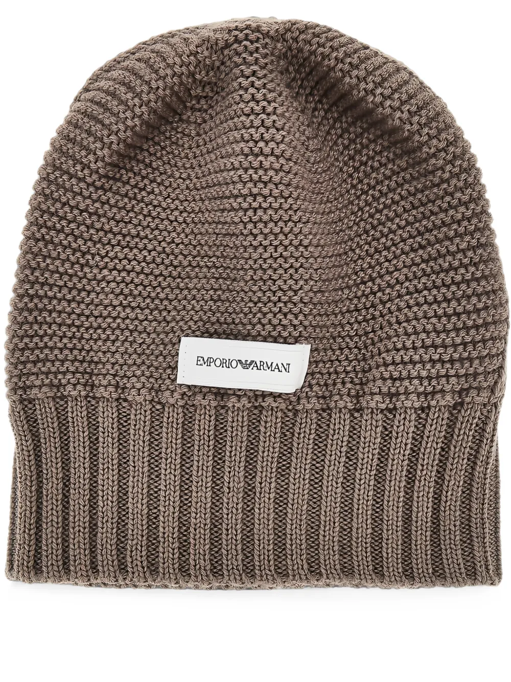 Emporio Armani Muts met logopatch Bruin