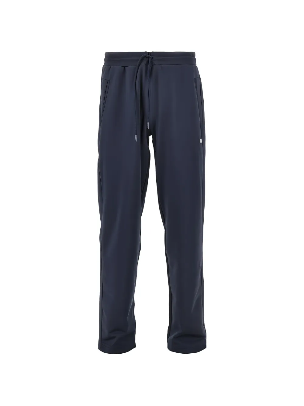 Ea7 Emporio Armani drawstring logo-plaque track pants - Blu