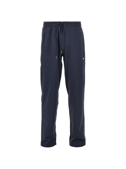 Ea7 Emporio Armani drawstring logo-plaque track pants