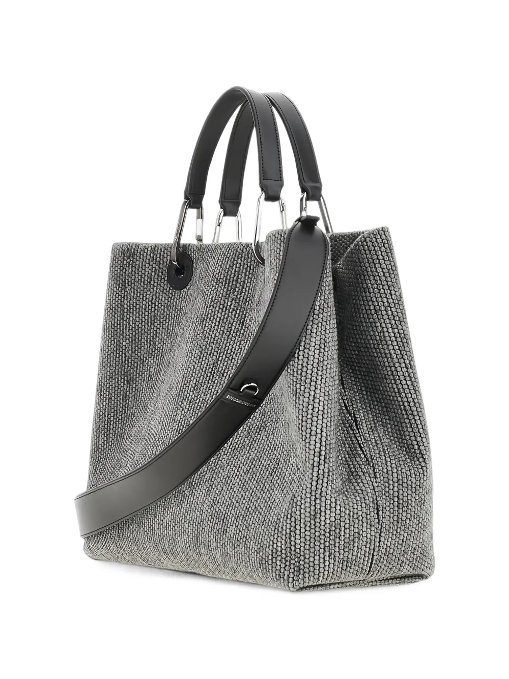 Emporio Armani Shopper met logopatch Grijs
